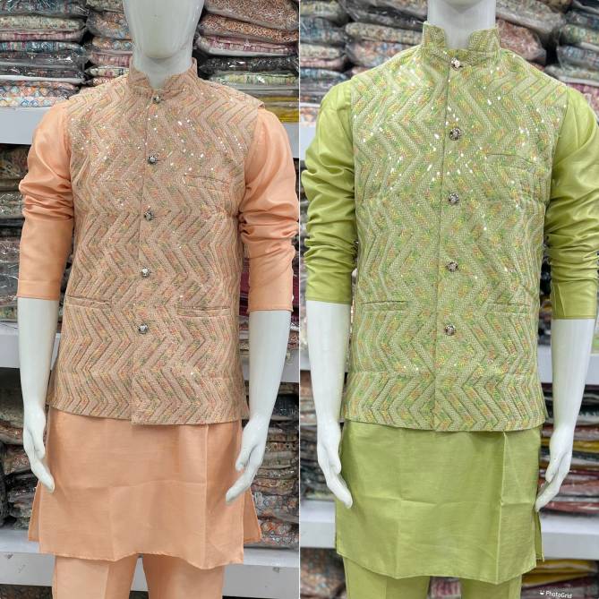 Manyavar Modi Jacket Kurta Pajama Catalog